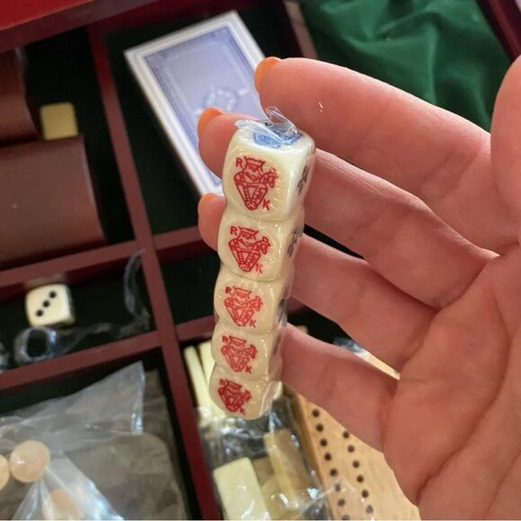 7 in 1 Wooden Game Set NIB - Picture 7 of 16